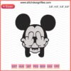 Mickey Mouse Head Embroidery Design File, Disney Machine Embroidery, Multi-size Download, Digital Stitch Pattern.
