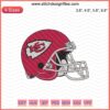 KC Chiefs Varsity Football Helmet Embroidery Design File, Perfect for Kansas City Chiefs Machine Embroidery Projects.