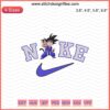 Goku Kid x Nike Embroidery Design File featuring Nike swoosh, suitable for machine embroidery, anime-themed sportswear design.
