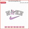 Jigglypuff x Nike embroidery design file featuring iconic character with Nike logo for machine embroidery projects.