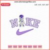 Frieza x Nike embroidery design, Dragon Ball Nike pattern, machine embroidery file, Frieza character in Nike style.