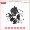Goku Super Saiyan Embroidery Design File, Dragon Ball Z Machine Embroidery, Anime Sewing Pattern