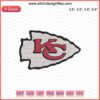 Kansas City Chiefs Logo Embroidery Designs File, Machine Embroidery Patterns, NFL Team Logo Embroidery STL Files