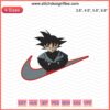 Black Goku embroidery design, Nike-inspired Dragon Ball machine file; unique pattern for digital download.