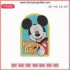 Mickey Happy Day Logo Embroidery Design, Disney Mickey Machine Embroidery Pattern, Digital File
