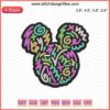Colorful Mickey Embroidery Designs File showcasing Disney's Mickey Mouse for machine embroidery. Perfect for crafting enthusiasts.