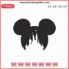 Mickey Castle Head Embroidery Design File, Disney Mickey Machine Embroidery Design for Sewing, Instant Download.