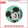 Blue Mickey Mouse head logo embroidery design file for Disney machine embroidery projects.