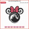 "Minnie Swirls Embroidery Designs File featuring Disney Mickey Machine Embroidery, floral swirls and character motifs."
