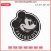 Mickey Head Logo Embroidery Design File, Disney Mickey Mouse Machine Embroidery Pattern, Instant Download.