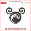 Mickey Swirls Embroidery Design File: Disney Mickey Mouse digital embroidery pattern, machine-ready, whimsical swirls motif.