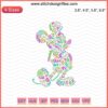 Mickey Mouse Lined Embroidery File, Disney Machine Design; cute outline of Mickey Mouse for craft embroidery projects.