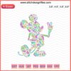 Disney Mickey Mouse Peace Embroidery Design, Mickey Machine Embroidery File, Iconic Cartoon Character Line Art, DIY Patterns