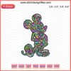 Mickey Mouse Bold Embroidery Design File - Disney Machine Embroidery, Lined Pattern, Digital Download