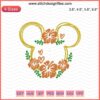 Disney Mickey Colorful Flower Embroidery Design File, Mickey Mouse Machine Embroidery, Vibrant Floral Pattern, Embroider Art