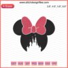 Minnie Castle Head Embroidery Designs File, Disney Mickey Machine Embroidery, DIY Needlework, Instant Download, Digital Design