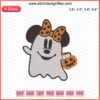 Minnie Ghost Embroidery Designs File, Disney-Inspired Mickey Machine Embroidery, Halloween-Themed Digital Pattern