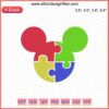 Embroidery file featuring Mickey Mouse autism awareness design, Disney-themed machine embroidery pattern download.