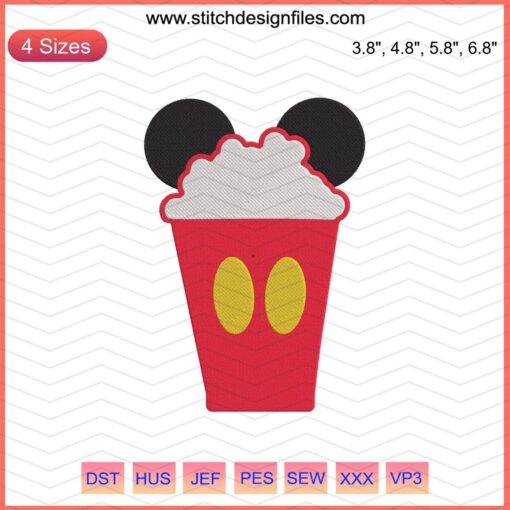Black Panther Mickey Head Embroidery Designs, Disney-Inspired Embroidery Patterns for Machine, Digital File