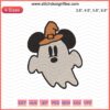 Mickey Ghost Witch Hat Embroidery Designs, Cute Disney Machine Embroidery File for Halloween, Ideal for Shirts and Accessories.