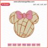 Minnie Mouse Pan Dulce Concha Embroidery Design File, Disney Mickey Machine Embroidery Design for DIY Projects
