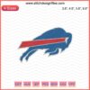 Buffalo embroidery design file featuring Bills Buffalo logo, ideal for machine embroidery enthusiasts.