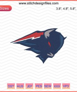 Buffalo Bills Logo Head Embroidery Designs File, NFL Buffalo Machine Stitching Pattern