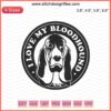 Bloodhound Love Embroidery File: Detailed Dog Machine Design, Ideal for Pet Lovers' Sewing Projects, Canine-Themed Embroidery