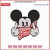 Mickey Hiphop Middle Finger Embroidery Design, Disney Machine Embroidery Pattern, Modern Streetwear Embroidery File