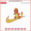 Nike Charmander Embroidery Design File, Pokemon Machine Embroidery, Nike Swoosh with Charmander, Downloadable Embroidery Pattern.