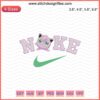 Nike x Jigglypuff Embroidery Design File: Pokemon-themed Nike logo machine embroidery pattern, digital download.
