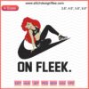 Nike x Disney Arie embroidery designs file featuring elegant, colorful machine embroidery patterns for Nike apparel.