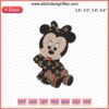 Baby Minnie Mouse Louis Vuitton Embroidery Design File, Disney Minnie Machine Patterns, Chic Digital Embroidery Designs.