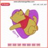 Winnie The Pooh Heart Embroidery File, Pooh Bear Machine Design, Cute Embroidery Pattern, Fun Embroidery Digital File