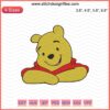 Winnie The Pooh Relaxing Embroidery Design File, Machine Embroidery, Cute Pooh Bear, Easy DIY Embroidery Pattern Download