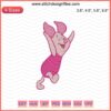 Cute piglet embroidery design with Winnie The Pooh theme, digital file for machine embroidery. Perfect for playful projects.