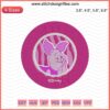 Circle Logo Disney Piglet Embroidery Design, Winnie The Pooh Machine Embroidery, Cute Piglet Pattern for Crafts