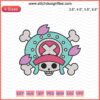 Tony Tony Chopper Jolly Roger Logo Embroidery Design, One Piece Machine Embroidery Download File.