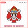 Portgas D. Ace Jolly Roger Embroidery Design, One Piece Machine Patterns, Anime Pirate Logo, High-Quality Stitch File