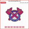 1879 Atlanta Braves Logo Embroidery Design: Classic Team Emblem, Machine Embroidery File for Braves Fans and Projects.