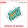 Orange Nike embroidery designs file for machine embroidery, featuring the iconic swoosh logo; perfect for customizing apparel.