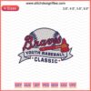 Atlanta Braves Youth Baseball Embroidery Design File - Classic Machine Embroidery Patterns, Kids' Baseball Team Motif.