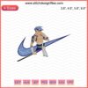Nike x Kamina Anime Embroidery Designs, Tengen Toppa Gurren Lagann themed, perfect for machine embroidery projects.