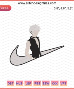 Nike x Hatsuharu Sohma Fruits Basket Embroidery Design File, Unique Machine Embroidery Pattern, Anime-Inspired Stitching Art