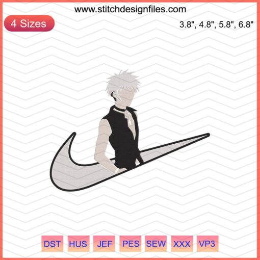 Nike x Hatsuharu Sohma Fruits Basket Embroidery Design File, Unique Machine Embroidery Pattern, Anime-Inspired Stitching Art