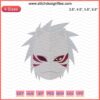 Anbu Mask Embroidery Design File, Naruto-themed Machine Embroidery Patterns, Anime Ninja Mask Stitch Design.