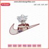 Goku Ultra Instinct Embroidery on Nike, Dragon Ball Embroidery Design File, Nike Machine Stitch Art Downloadable