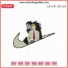 Nike x Light Yagami Embroidery Designs File, Death Note Machine Embroidery Pattern featuring iconic anime motifs.