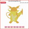Pichu, Pikachu, Raichu Embroidery Designs File - Pokemon Machine Embroidery Patterns for DIY Crafts and Sewing Projects.