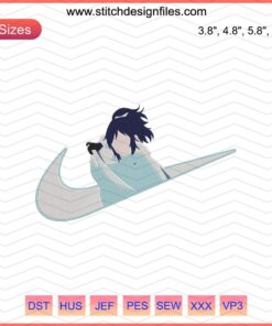 Nike x Yamatonokami Yasusada Embroidery File, Touken Ranbu Nike Wikia Machine Embroidery, Anime-Inspired Design